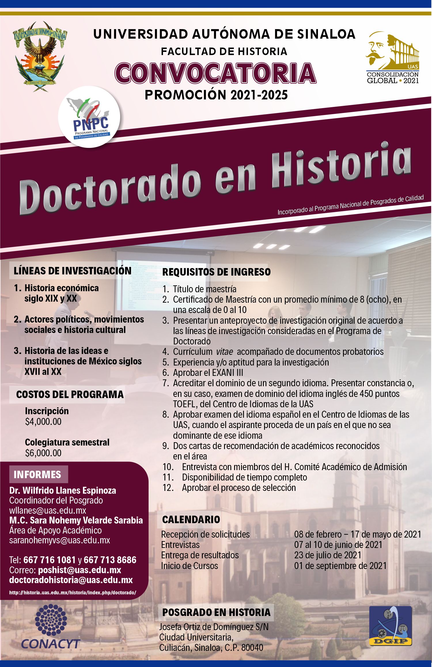 Doctorado En Historia UAS COMECSO