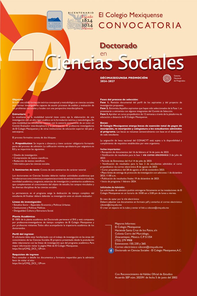 Doctorado En Ciencias Sociales Comecso