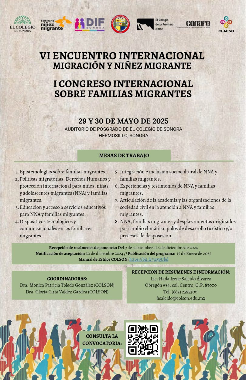 6to. Encuentro Internacional Migración y Niñez Migrante y I Congreso Internacional sobre Familias Migrantes