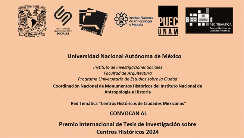 Premio Internacional de Tesis de Investigación sobre Centros Históricos 2024