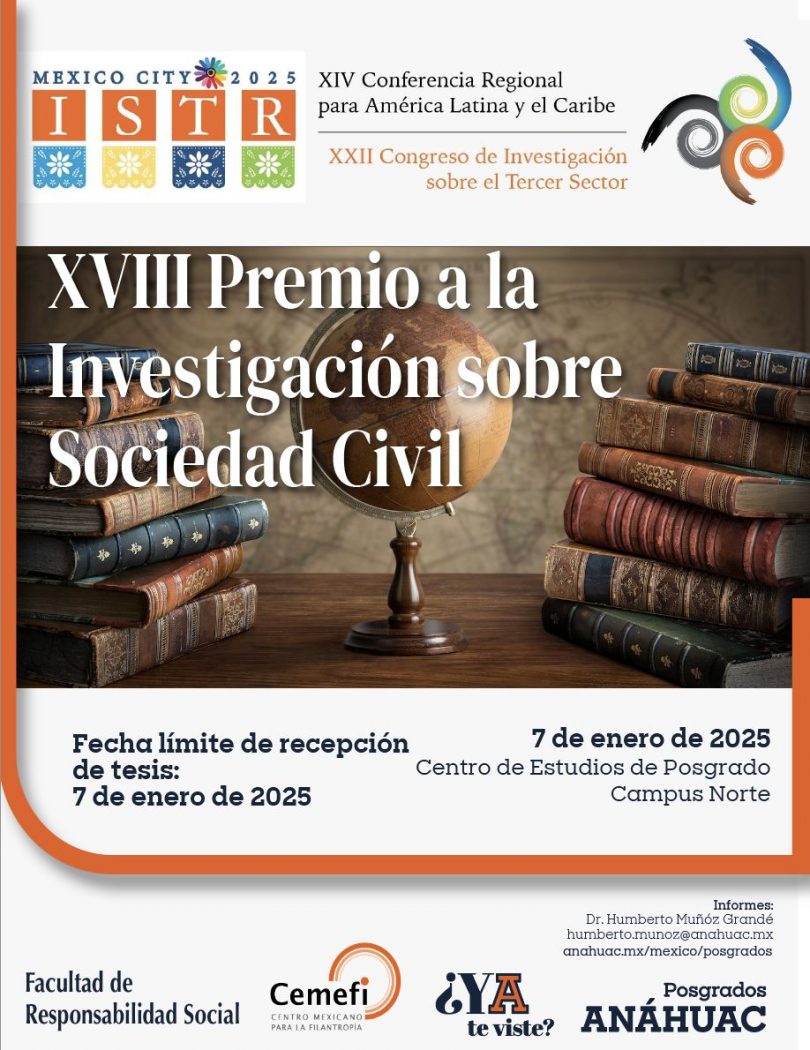 XVIII Premio a la Investigación sobre Sociedad Civil