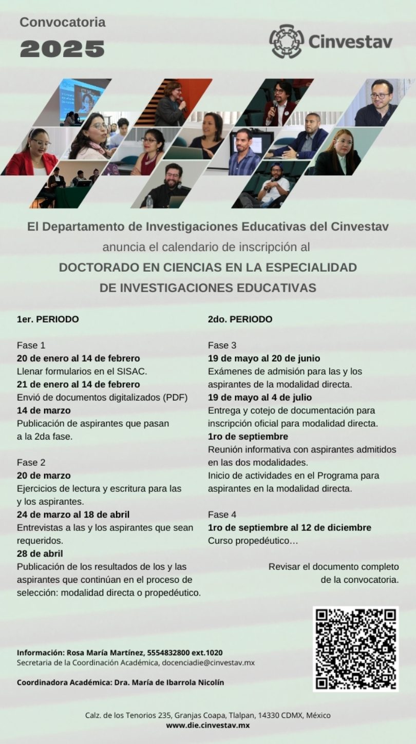 Doctorado en Ciencias en la especialidad de investigaciones educativas