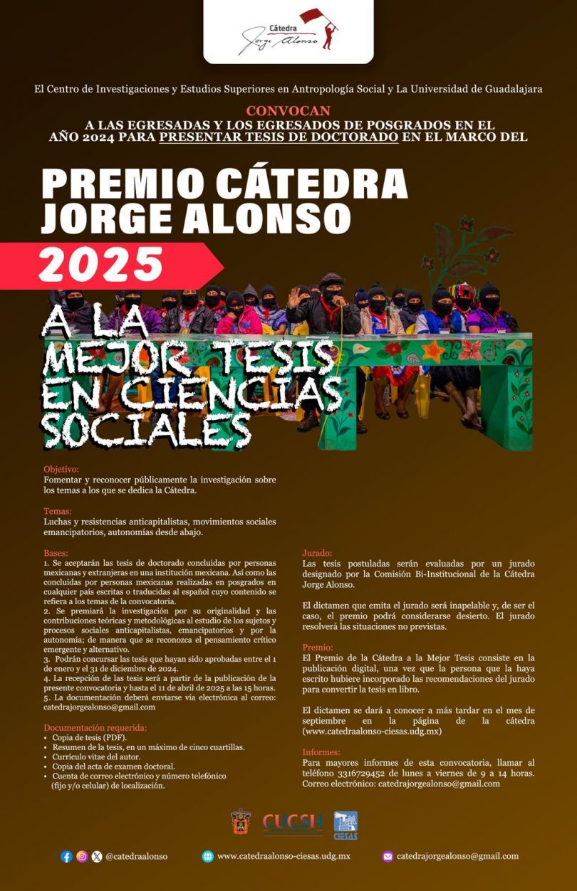 Premio Cátedra Jorge Alonso 2025